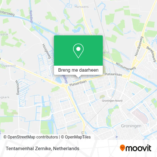 Tentamenhal Zernike kaart