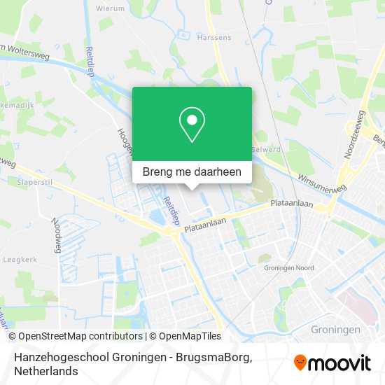 Hanzehogeschool Groningen - BrugsmaBorg kaart