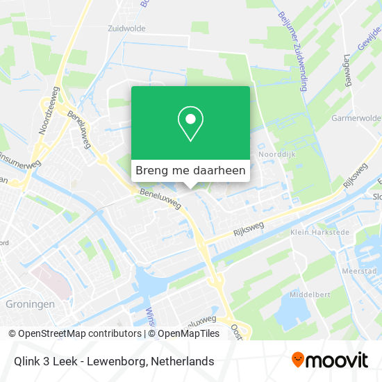 Qlink 3 Leek - Lewenborg kaart