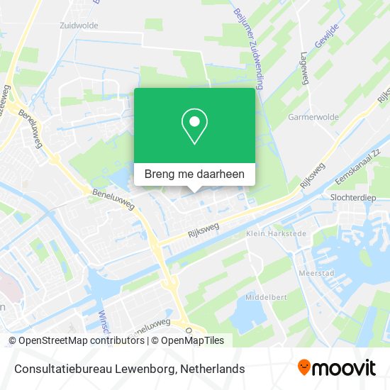 Consultatiebureau Lewenborg kaart