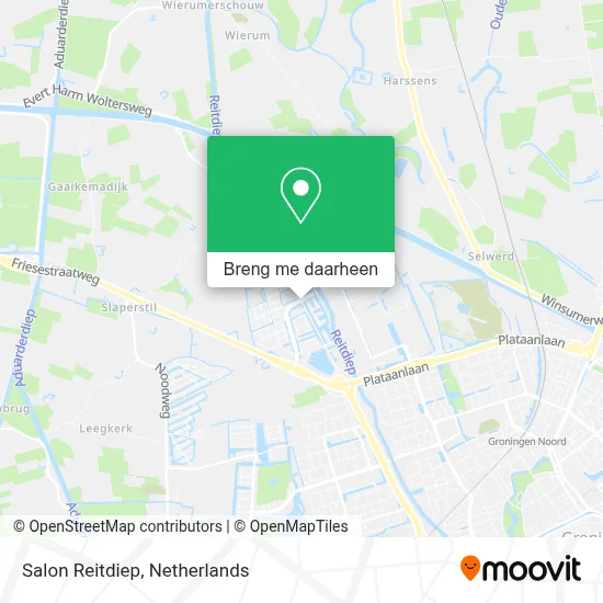 Salon Reitdiep kaart