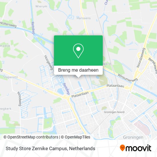 Study Store Zernike Campus kaart