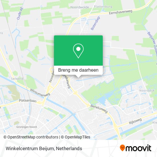 Winkelcentrum Beijum kaart