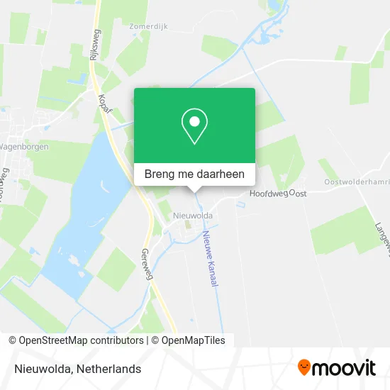 Nieuwolda kaart
