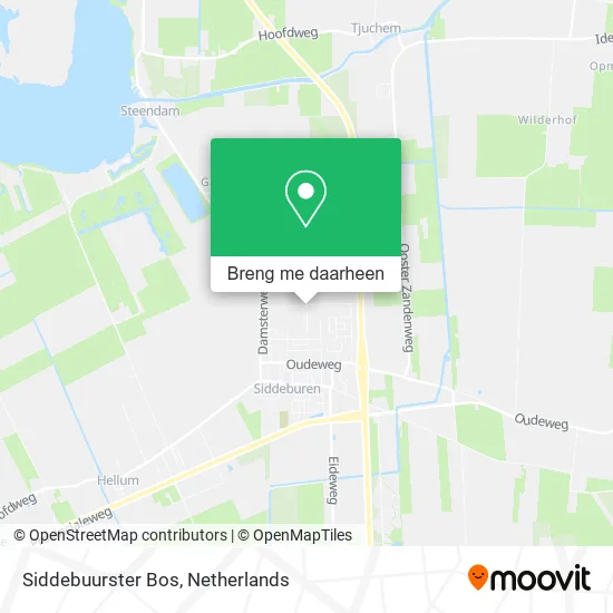 Siddebuurster Bos kaart