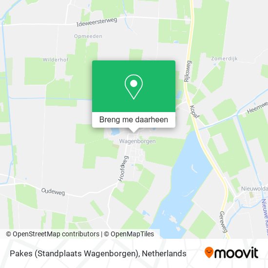 Pakes (Standplaats Wagenborgen) kaart