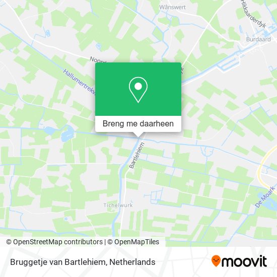 Bruggetje van Bartlehiem kaart