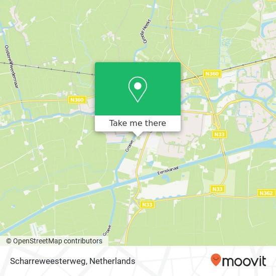 Scharreweesterweg kaart