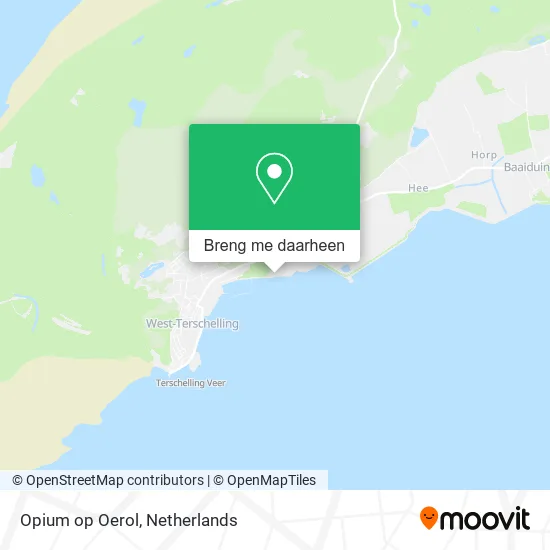 Opium op Oerol kaart