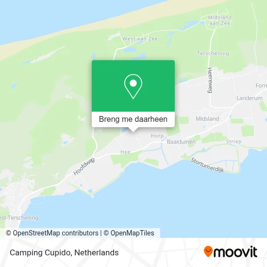 Camping Cupido kaart