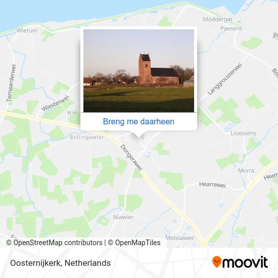 Oosternijkerk kaart