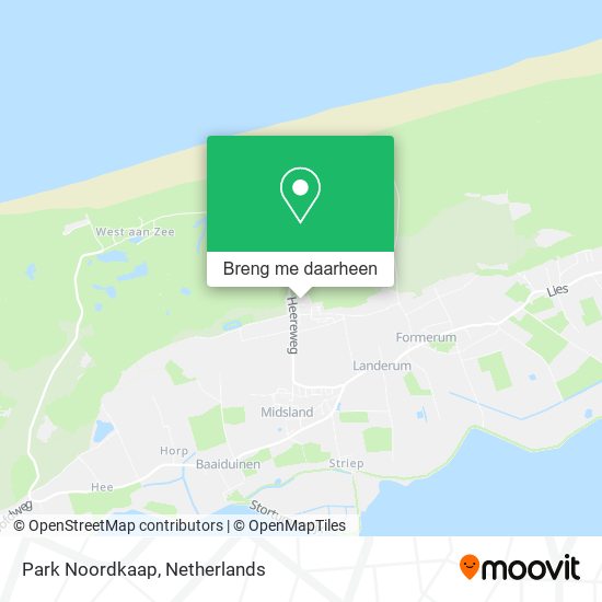 Park Noordkaap kaart