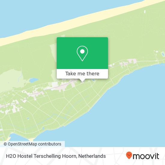 H2O Hostel Terschelling Hoorn kaart