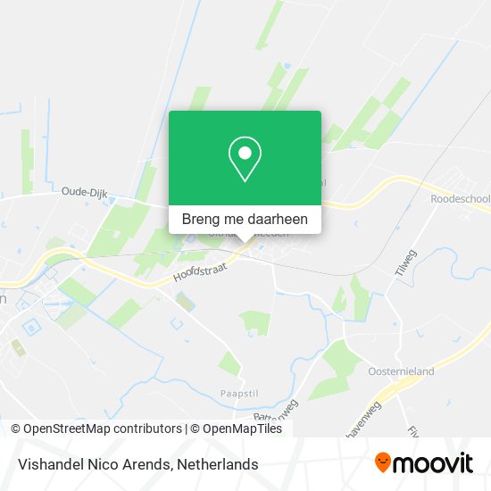 Vishandel Nico Arends kaart