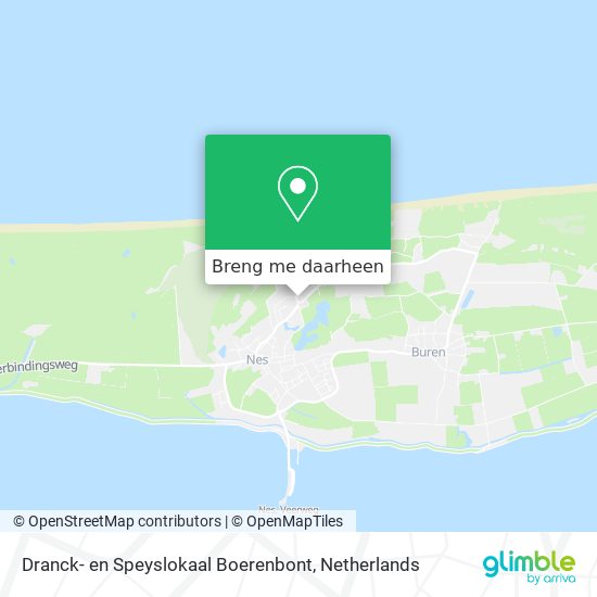 Dranck- en Speyslokaal Boerenbont kaart