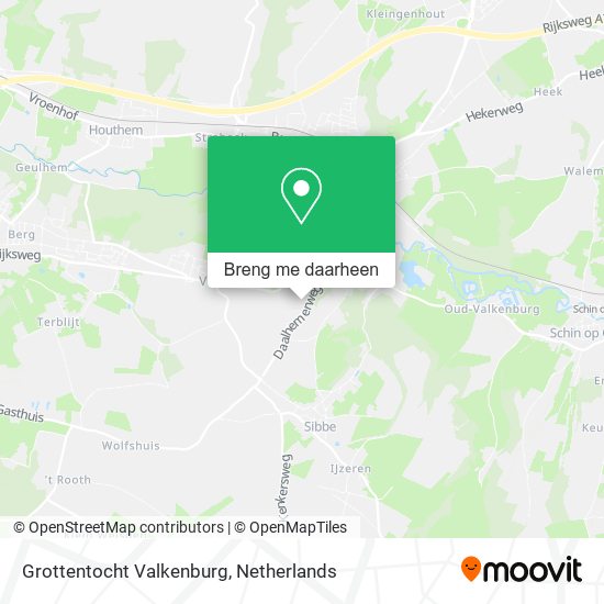 Grottentocht Valkenburg kaart