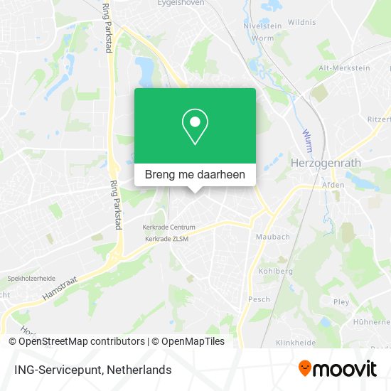 ING-Servicepunt kaart