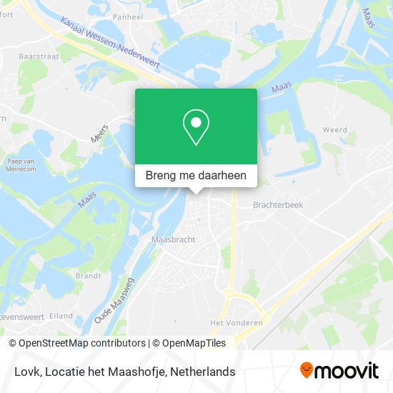 Lovk, Locatie het Maashofje kaart