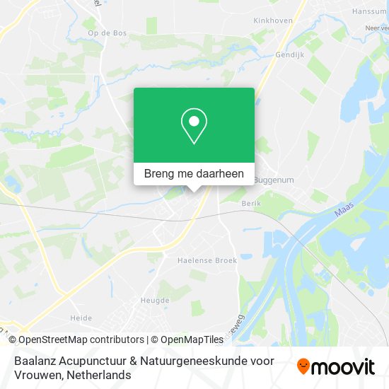 Baalanz Acupunctuur & Natuurgeneeskunde voor Vrouwen kaart