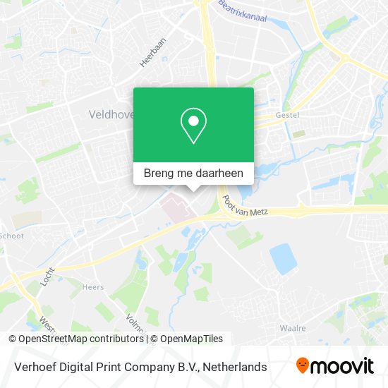 Verhoef Digital Print Company B.V. kaart
