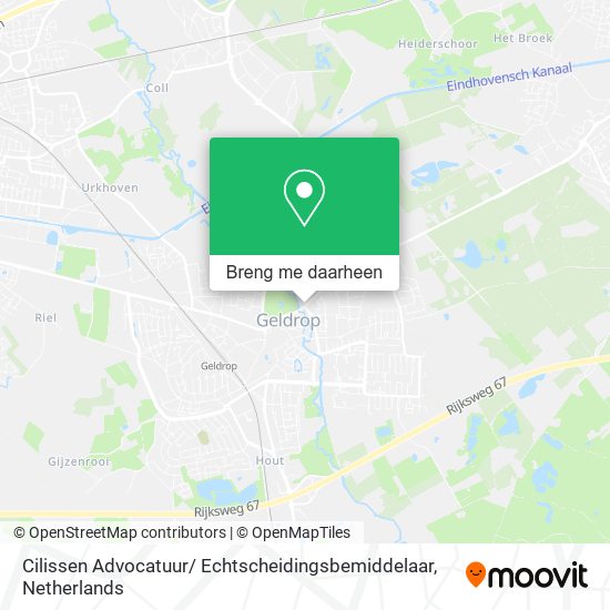 Cilissen Advocatuur/ Echtscheidingsbemiddelaar kaart