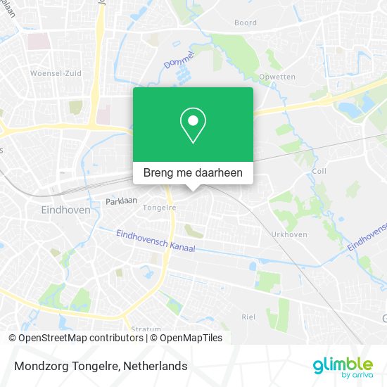 Mondzorg Tongelre kaart