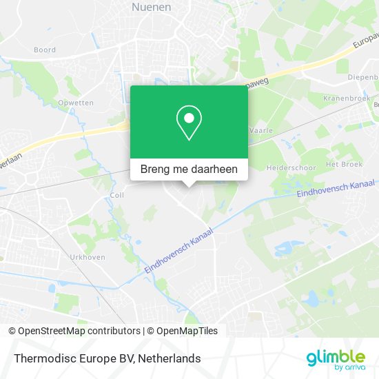 Thermodisc Europe BV kaart