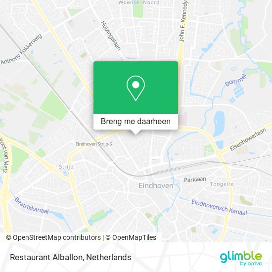 Restaurant Alballon kaart