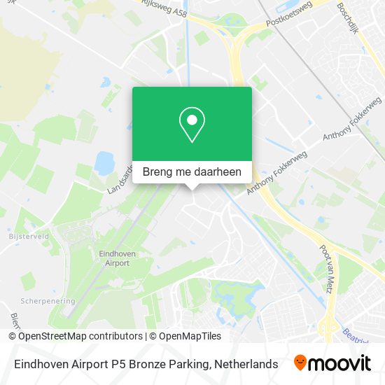 Eindhoven Airport P5 Bronze Parking kaart