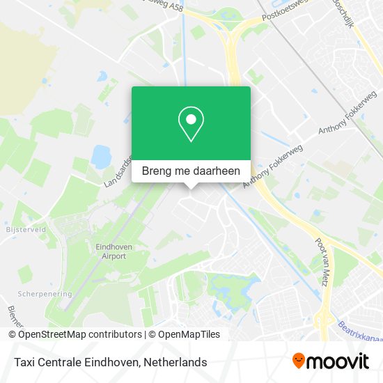 Taxi Centrale Eindhoven kaart