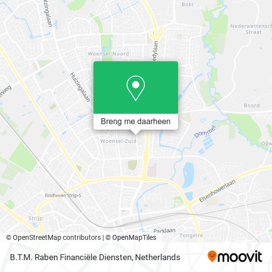 B.T.M. Raben Financiële Diensten kaart