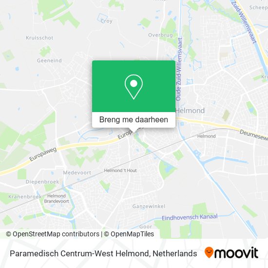 Paramedisch Centrum-West Helmond kaart