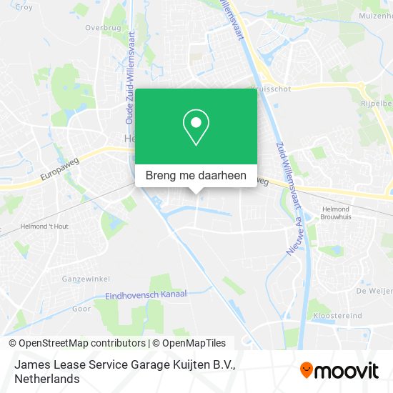 James Lease Service Garage Kuijten B.V. kaart