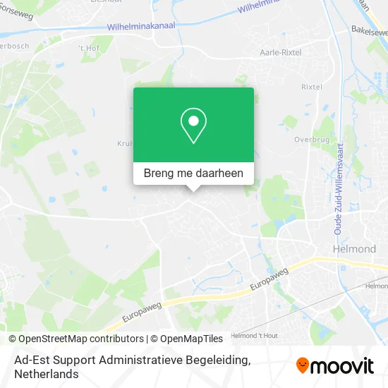Ad-Est Support Administratieve Begeleiding kaart