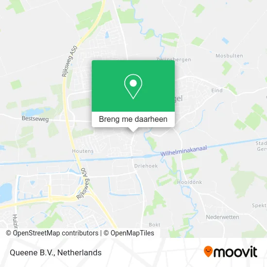 Queene B.V. kaart