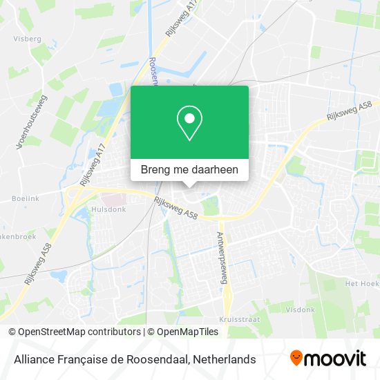 Alliance Française de Roosendaal kaart