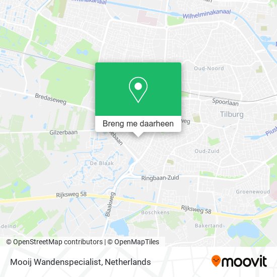 Mooij Wandenspecialist kaart