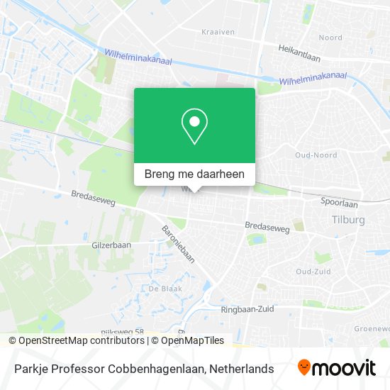 Parkje Professor Cobbenhagenlaan kaart