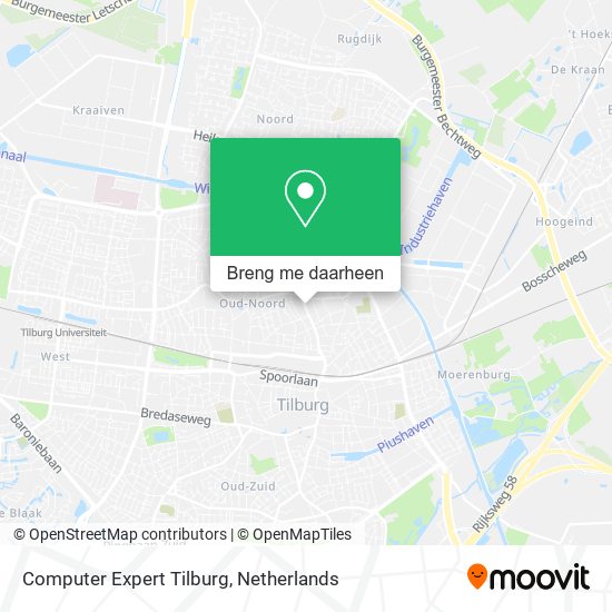 Computer Expert Tilburg kaart