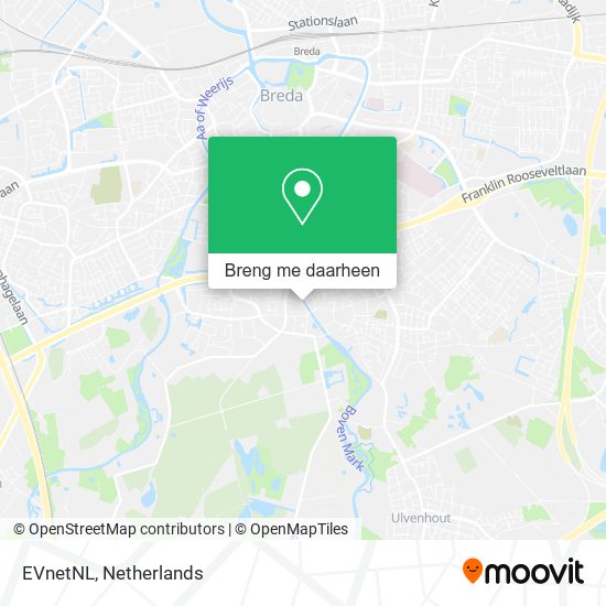 EVnetNL kaart