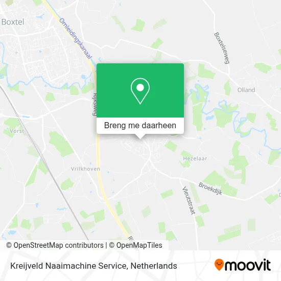 Kreijveld Naaimachine Service kaart