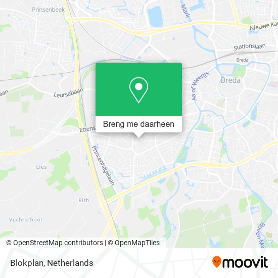 Blokplan kaart