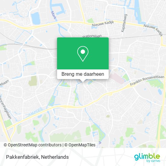 Pakkenfabriek kaart