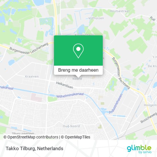 Takko Tilburg kaart