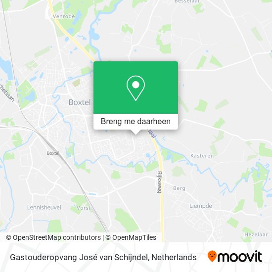 Gastouderopvang José van Schijndel kaart