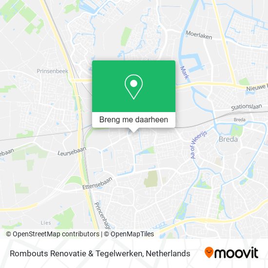 Rombouts Renovatie & Tegelwerken kaart