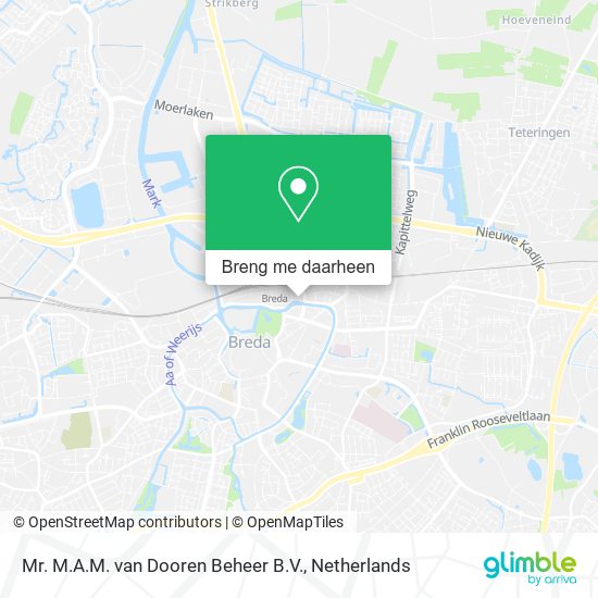 Mr. M.A.M. van Dooren Beheer B.V. kaart