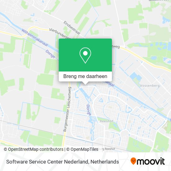 Software Service Center Nederland kaart