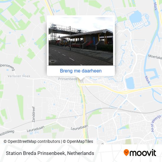 Station Breda Prinsenbeek kaart