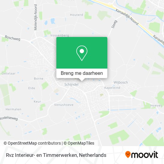 Rvz Interieur- en Timmerwerken kaart